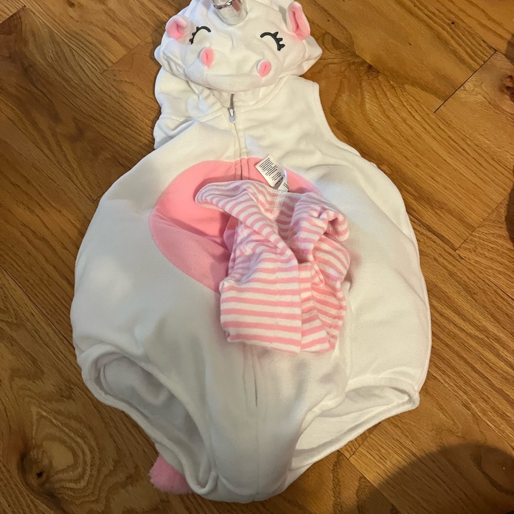 Carter's White and Pink Unicorn Costume